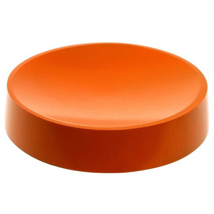 Gedy YU11-67 Round Free Standing Orange Soap Dish in Resin